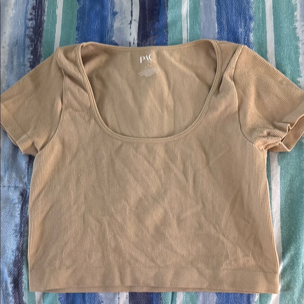 PACSUN Women's Tan Crop Top